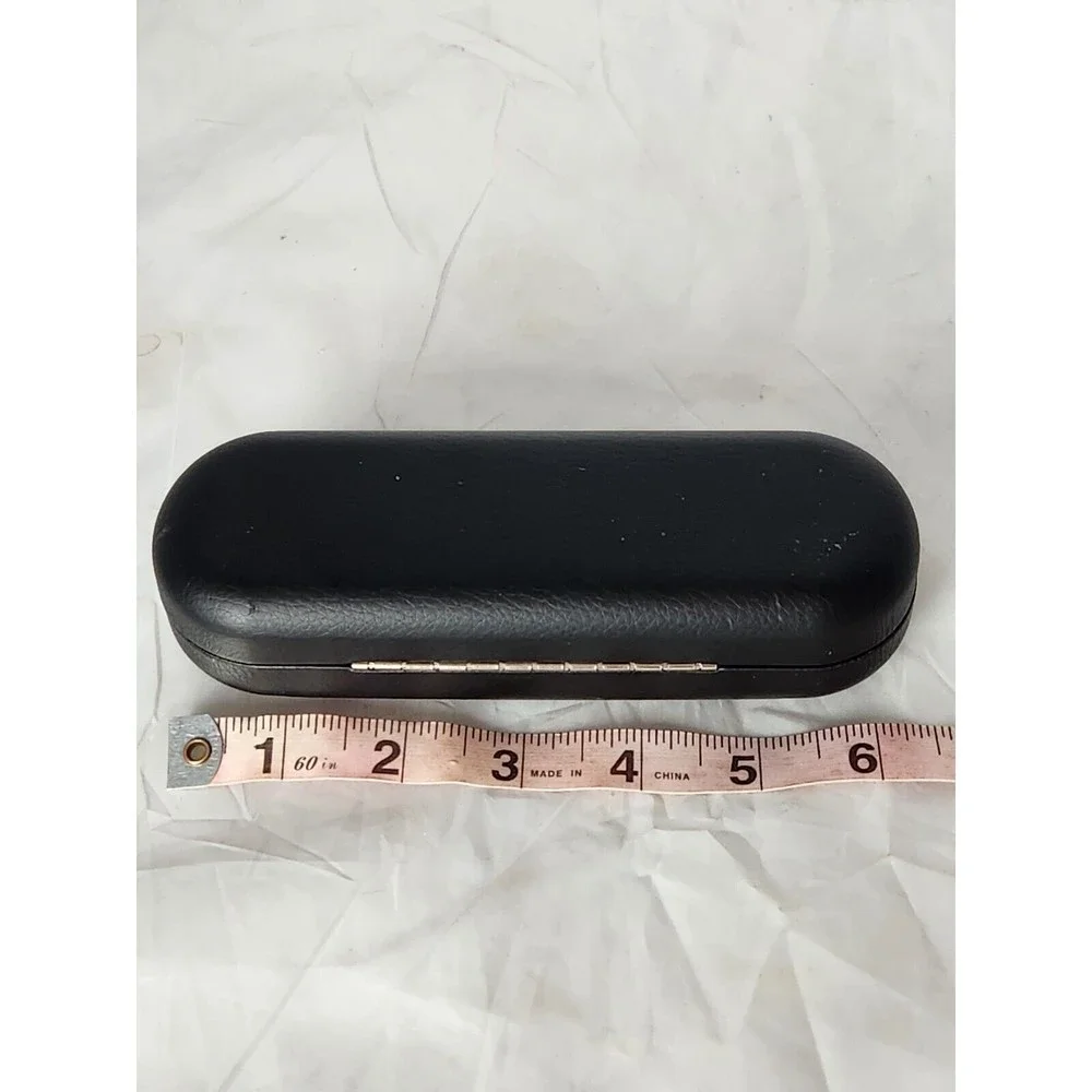 OAKLEY Eyeglass Sunglass Black Faux Leather Hard Clamshell Small CASE ONLY‎